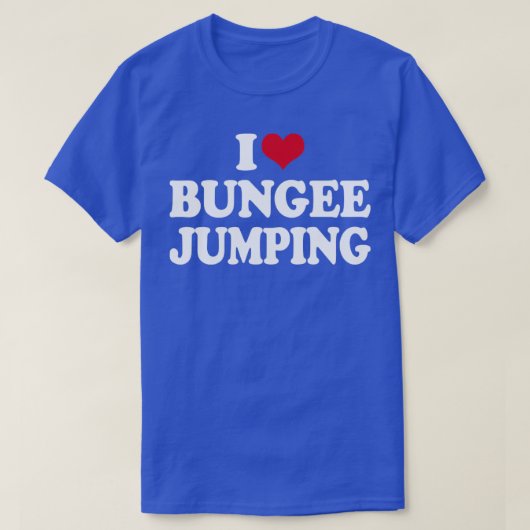 Ik hou van Bungee Jumping T-shirt (Design voorkant)