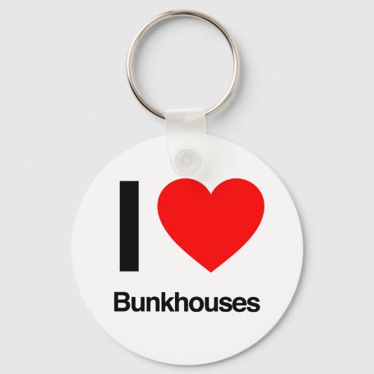 ik hou van bunkhouses sleutelhanger (Voorkant)