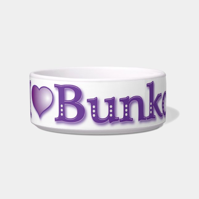 Ik hou van Bunko Candy Jar Voerbakje (Voorkant)