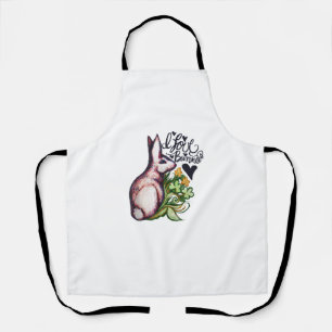Ik hou van Bunnies Fun Bunny Rabbit artwork Schort
