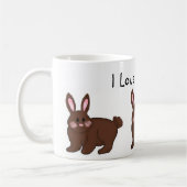 Ik hou van Bunnies Koffiemok (Links)