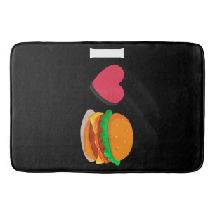 Ik hou van Burger Cheeseburger Ongezond Eten Badmat