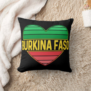 Ik hou van Burkina Faso, hart van Burkinabè Kussen