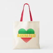 Ik hou van Burkina Faso, hart van Burkinabè Tote Bag (Achterkant)