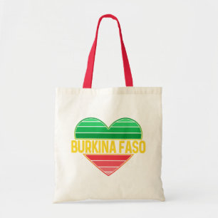 Ik hou van Burkina Faso, hart van Burkinabè Tote Bag
