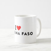 Ik hou van Burkina Faso Koffiemok (Voorkant rechts)