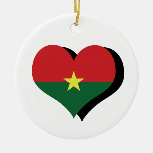 Ik hou van Burkina Faso Ornament (Voorkant)