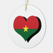 Ik hou van Burkina Faso Ornament (Links)