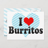 Ik hou van Burritos Briefkaart (Voorkant / Achterkant)