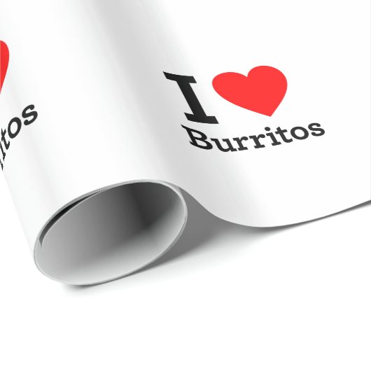 Ik hou van Burritos Cadeaupapier (Rol Hoek)