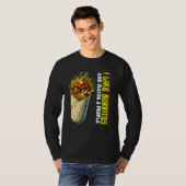 Ik hou van burrito's en misschien 3 mensen t-shirt (Voorkant volledig)