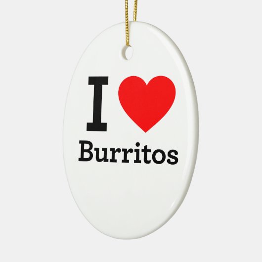 Ik hou van Burritos Keramisch Ornament (Links)