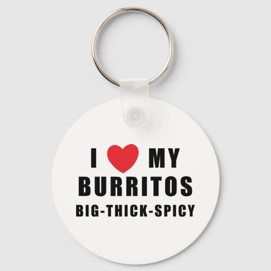 Ik hou van Burritos Sleutelhanger (Voorkant)