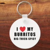 Ik hou van Burritos Sleutelhanger (Voorkant)