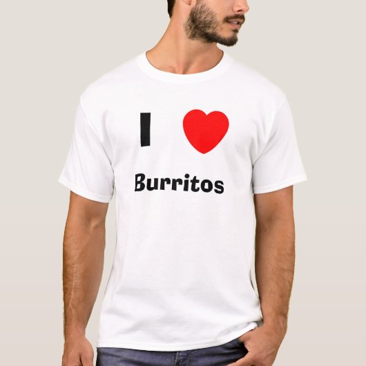 Ik hou van Burritos T-shirt (Voorkant)