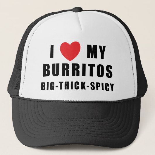 Ik hou van Burritos Trucker Pet (Voorkant)