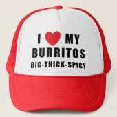 Ik hou van Burritos Trucker Pet (Voorkant)