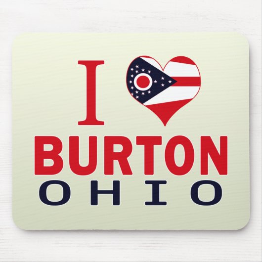 Ik hou van Burton, Ohio Muismat (Voorkant)