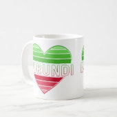 ik hou van burundi, burundese hart koffiemok (Voorkant links)