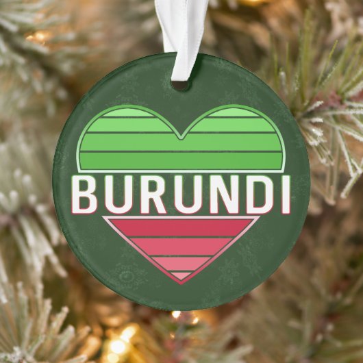 ik hou van burundi, burundese hart ornament (Boom)