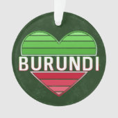 ik hou van burundi, burundese hart ornament (voorkant)