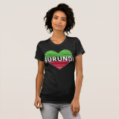 ik hou van burundi, burundese hart t-shirt (Voorkant volledig)