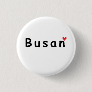 Ik hou van Busan Ronde Button 3,2 Cm