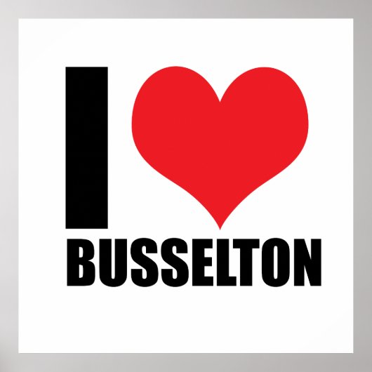 Ik hou van Busselton Poster (Voorkant)