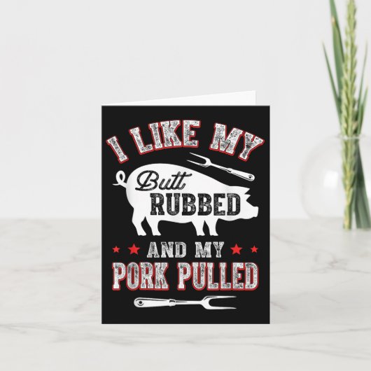 Ik hou van butt rubbed & amp; mijn varkensvlees tr kaart (Voorkant)