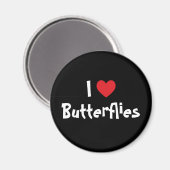 Ik hou van Butterflies Magneet (Voorkant / Achterkant)