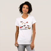 Ik hou van Butterflies T-shirt (Voorkant volledig)