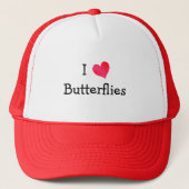 Ik hou van Butterflies Trucker Pet (Voorkant)