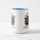 Ik hou van Butterflies Tweekleurige Koffiemok (Center)