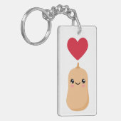 Ik hou van Butternut Squash Sleutelhanger (Voorkant Links)