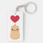Ik hou van Butternut Squash Sleutelhanger (achterkant)