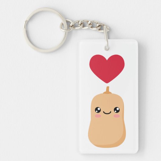 Ik hou van Butternut Squash Sleutelhanger (Voorkant)