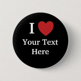 Ik hou van  Button om tekstbadge zwart toe te voeg