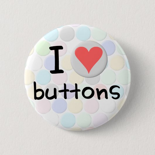 Ik hou van Buttonnen Ronde Button 5,7 Cm (Voorkant)