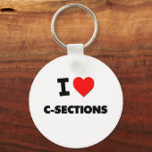 Ik hou van C-secties Sleutelhanger (Voorkant)