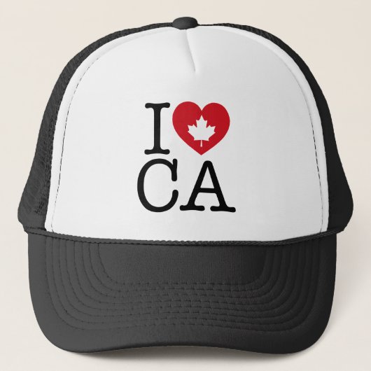 Ik hou van CA | Ik hou van Canada Custom Trucker H Pet (Voorkant)