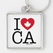 Ik hou van CA | Ik hou van Canada gepersonaliseerd Sleutelhanger (Voorkant)