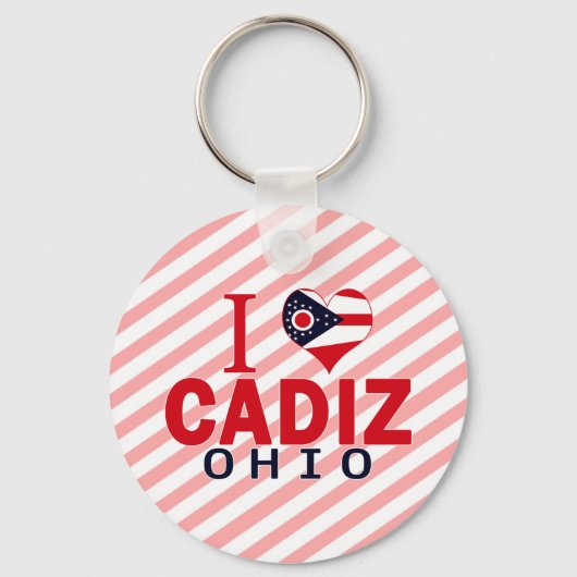 Ik hou van Cadiz, Ohio Sleutelhanger (Voorkant)