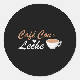 Ik hou van Cafe Con Leche Ronde Sticker