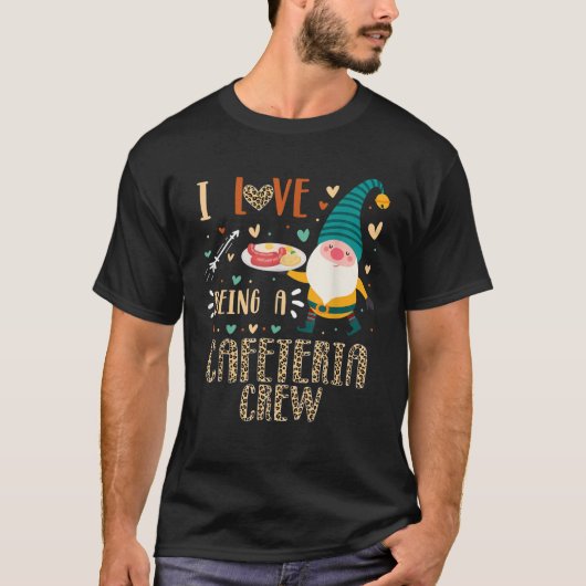 Ik hou van Cafetaria Bemanning Kabouter Bemanning T-shirt (Voorkant)