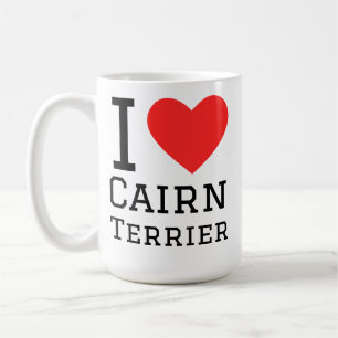 Ik hou van cairn terrier koffiemok