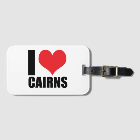 Ik hou van Cairns Bagagelabel (Voorkant (horizontaal))