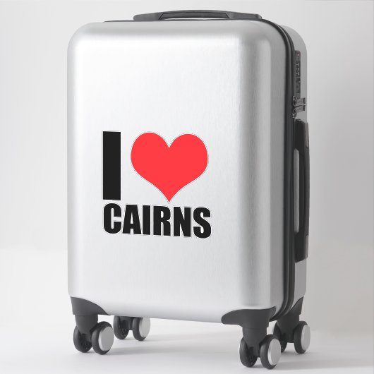 Ik hou van Cairns Sticker (Koffer)