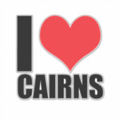 Ik hou van Cairns Sticker (Voorkant)