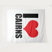 Ik hou van Cairns Wandkleed (Voorkant (horizontaal))