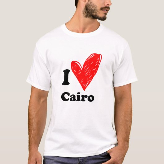 Ik hou van Cairo T Shirt (Voorkant)